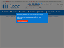 Tablet Screenshot of luggagesuperstore.co.uk